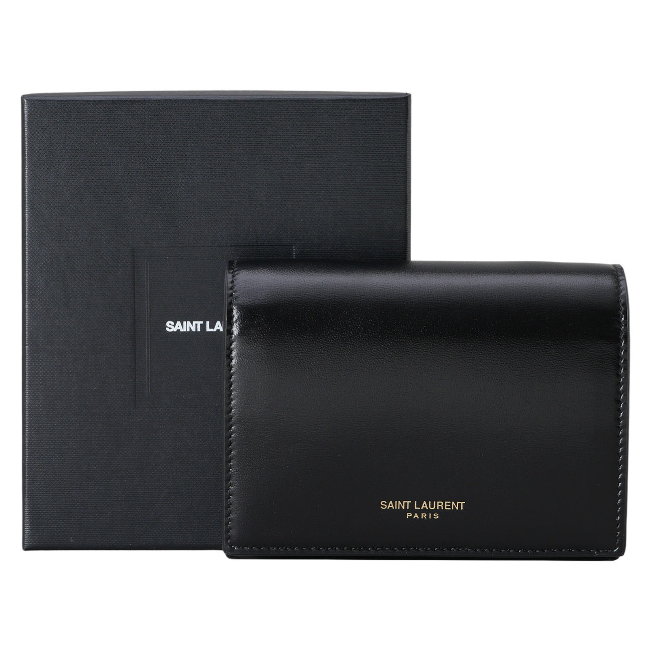 YVES SAINT LAURENT(USED)생로랑 635219 블랙 레더 미니 WOC